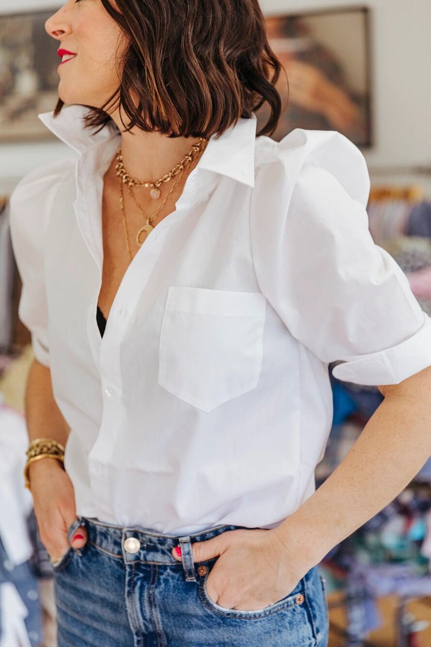 SHOPKMJ James Button-Down Top - M